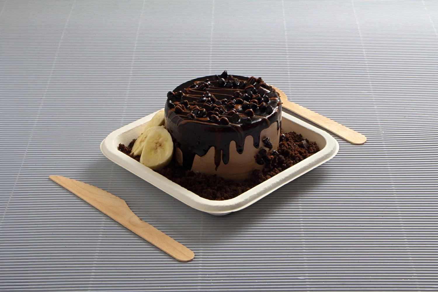 9" Square Flat Medium Size Bagasse Plate - Sugarwares